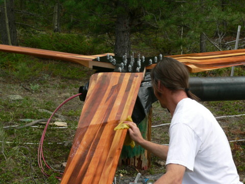 finishing the blades