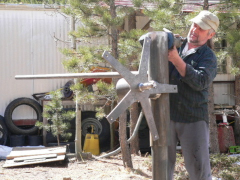 cleaning up the steel