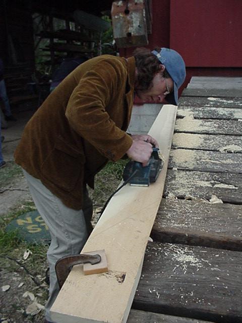 DanB running the planer