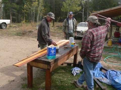 finishing the blades