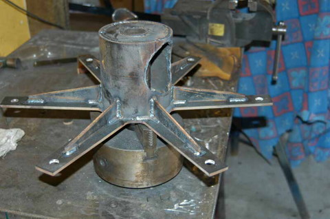 Alternator head welded together
