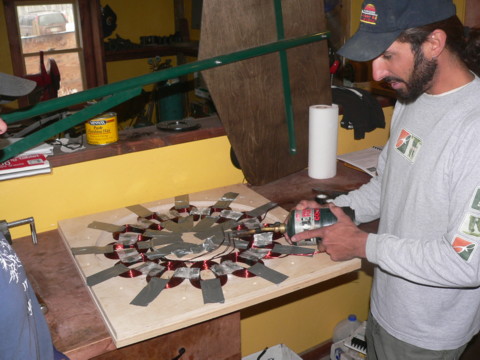 building the stator