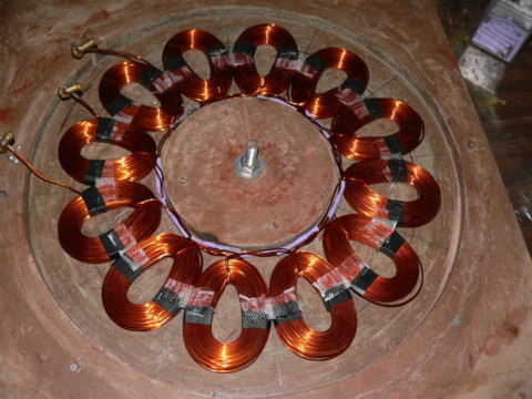 almost finished stator