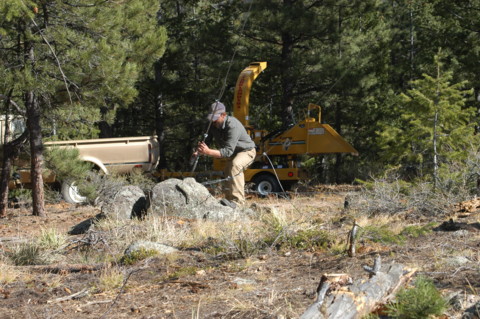 adjusting the guy wires