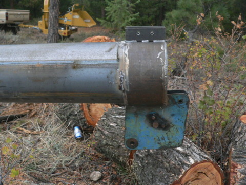 End of the gin pole