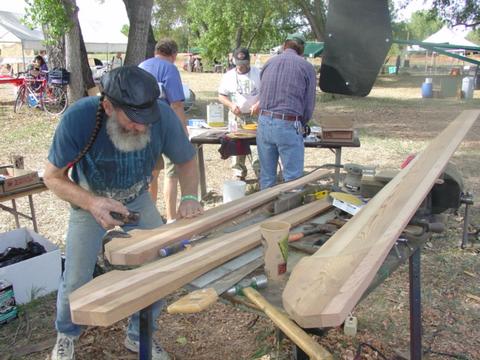 carving the blades 