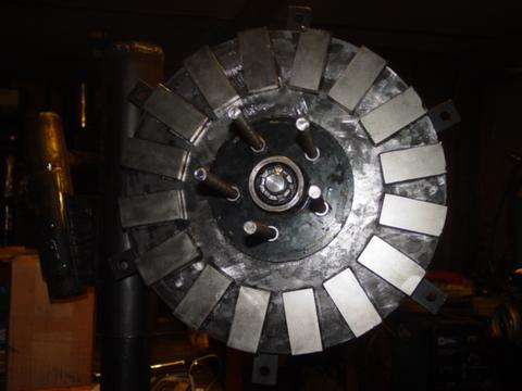 magnets glued on rotor