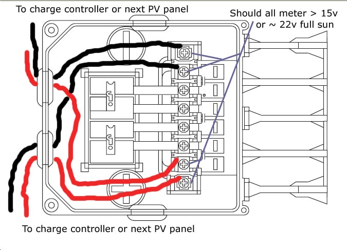 Solar Panel Junction Box Wiring