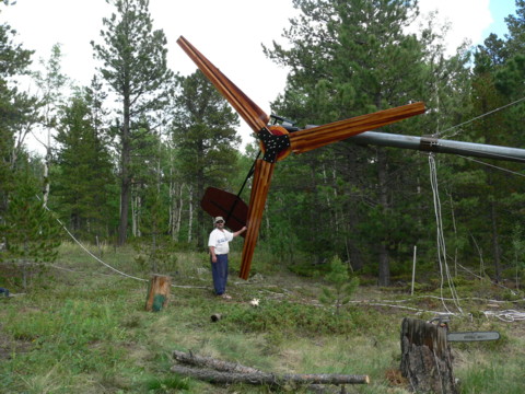 Large 20' diameter wind turbine