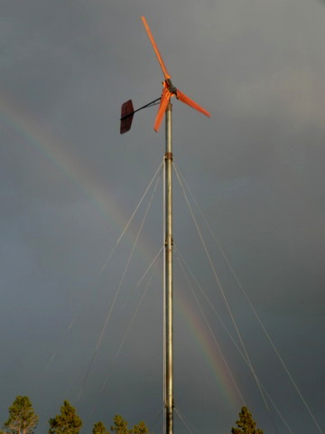 homebrew 20 foot diameter wind turbine