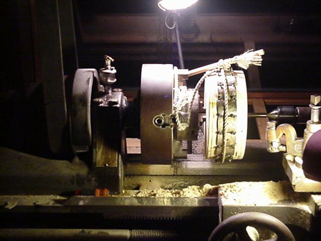 on the lathe