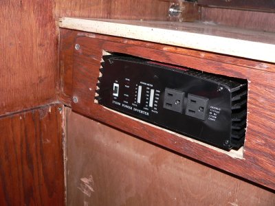 inverter installed in camper