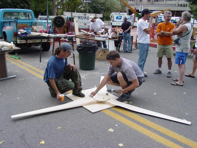 Assembling the blades