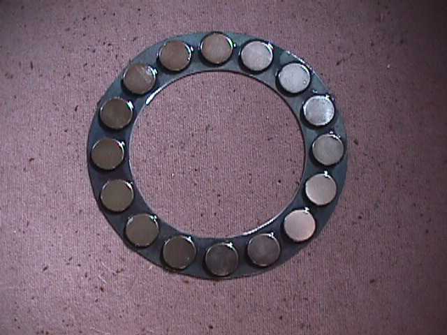 magnets on steel ring