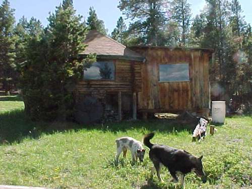 Little log cabin on top of the mountain