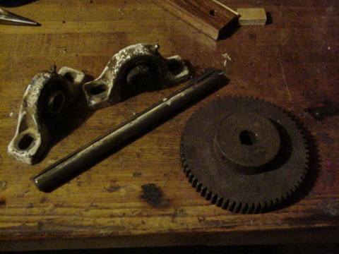  gear, shaft and bearings
