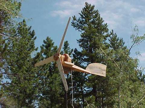 wooden wind generator